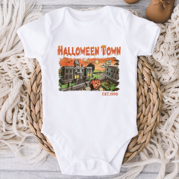 Halloweentown Baby Onesies® Bodysuit - Trick or Treat Bodysuit - Halloween Town - First Halloween - Gift for baby Boy Girl - Spooky Season