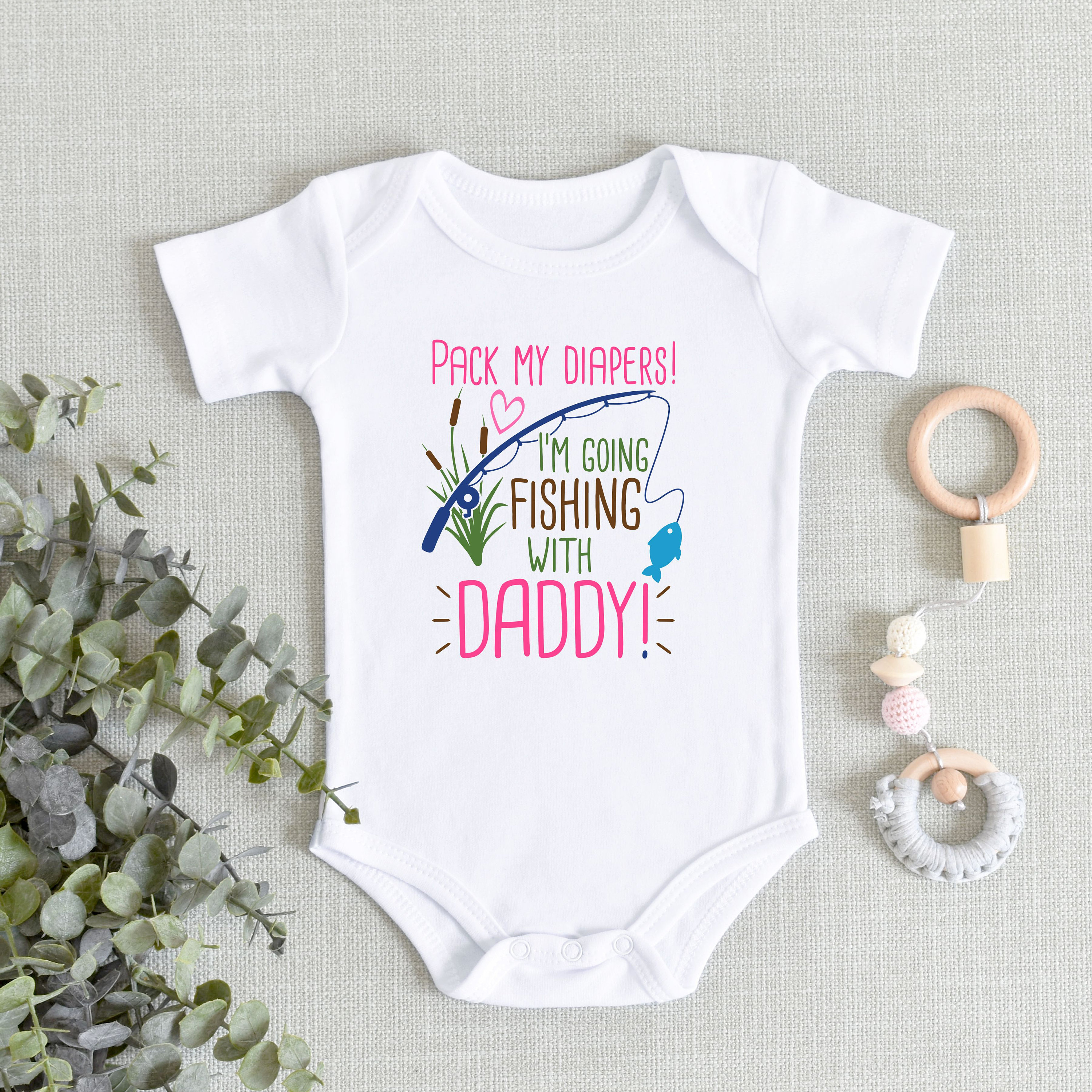 Daddy's Fishing Buddy Onesie® New Fishing Buddy Pack My Diapers I'm Going  Fishing With Daddy Baby Shower Girl Fathers Day Baby Girl -  Canada