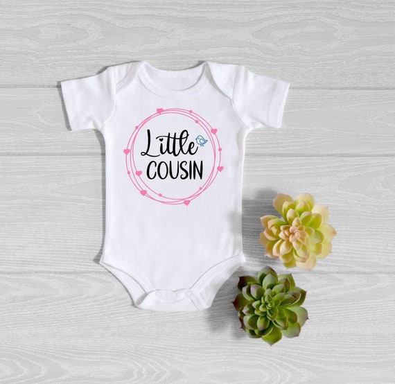 Little Cousin Onesie® Cute Cousin Pregnancy Reveal Baby Announcement  Bodysuit