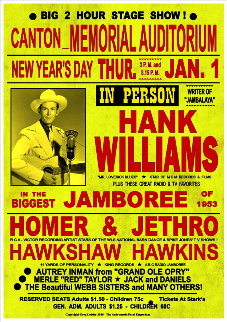 Hank Thompson & Roy Clark KRNT Theatre Des Moines Iowa Etsy