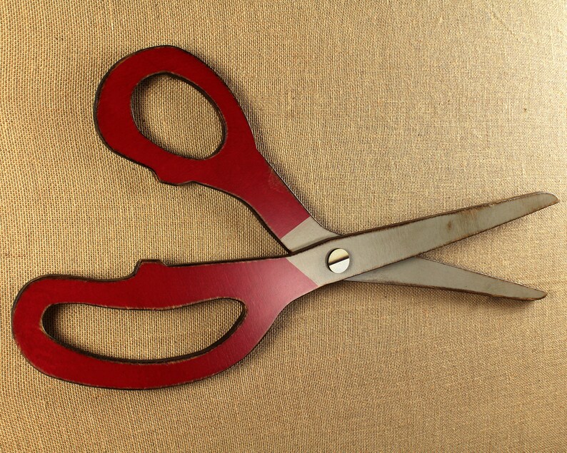 Dressmaker Scissors Giant Wood Scissors Jumbo Sewing Scissor Etsy