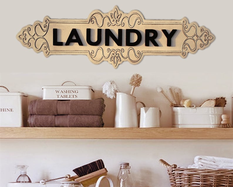 Laundry Sign Wood Laundry Room Sign Laundry Signs Laundry Sign Etsy