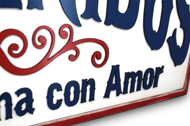 Welcome Cooked With Love Bienvenidos Aquí se Cocina con Amor Kitchen Remodel Kitchen Sign Wood Kitchen Decor Kitchen Sign La Cocina Spanish afbeelding 8