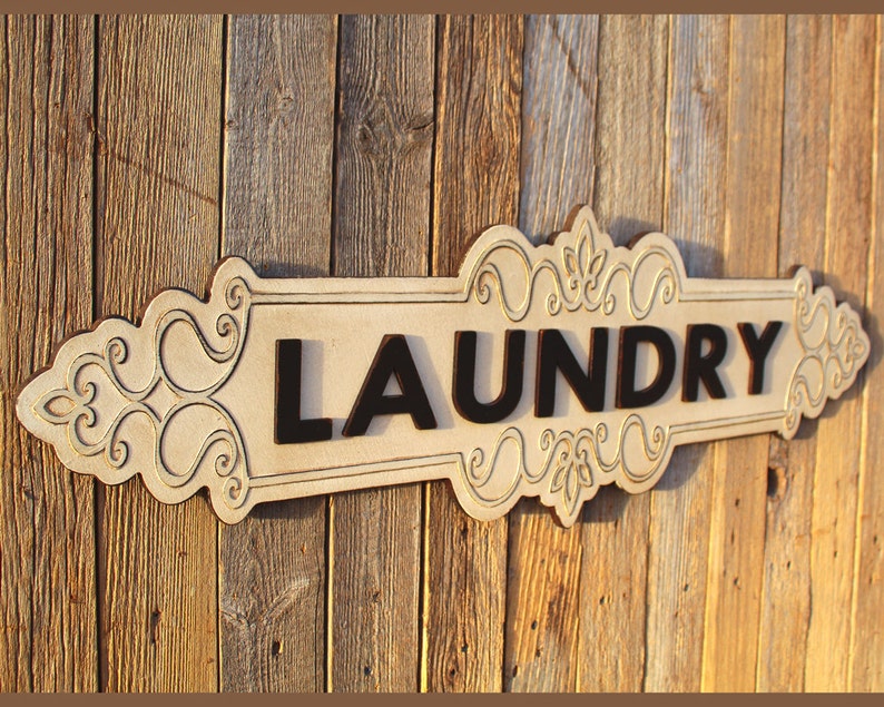 Laundry Sign Wood Laundry Room Sign Laundry Signs Laundry Sign  Etsy