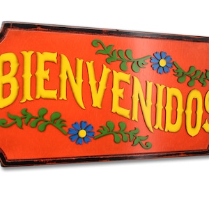 Bienvenidos Mexican Decor Fiesta Decor Welcome Sign - Etsy