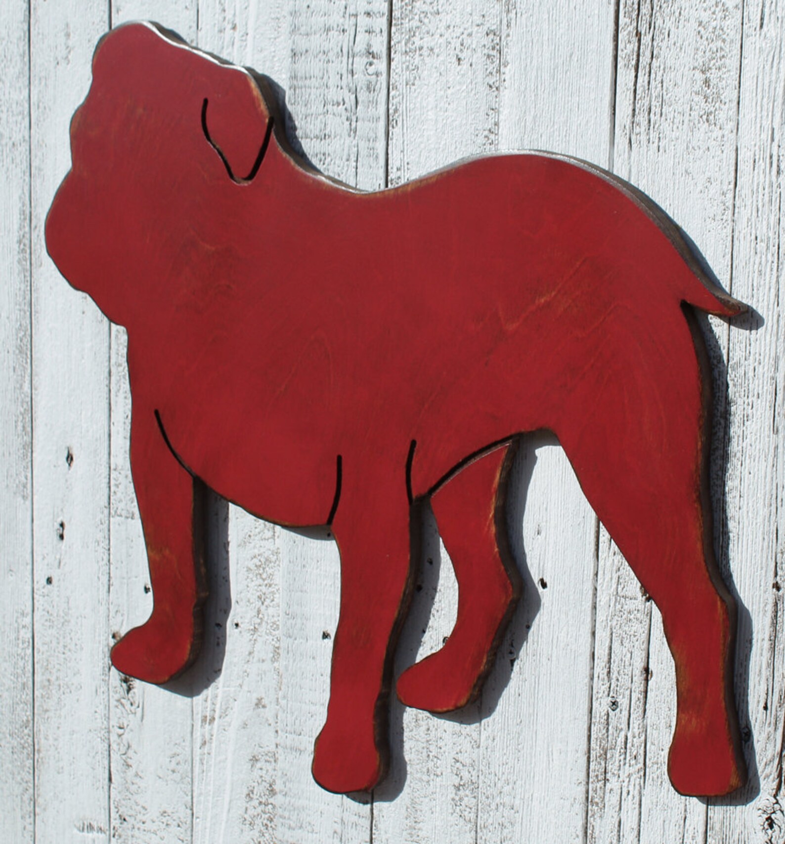 English Bulldog Sign Dog Home Decor English Bulldog Art Dog Etsy