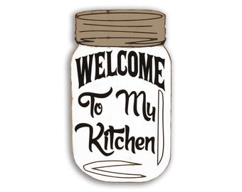 Farmhouse Kitchen Mason Jar Wall Decor: Rustic MDF Sign