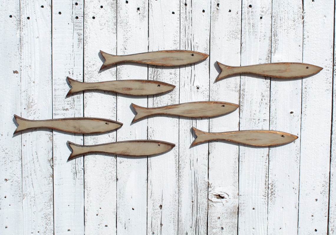 Wooden Fish Wall Decor Wood Fish Fish Wall Art Fish Wall Etsy