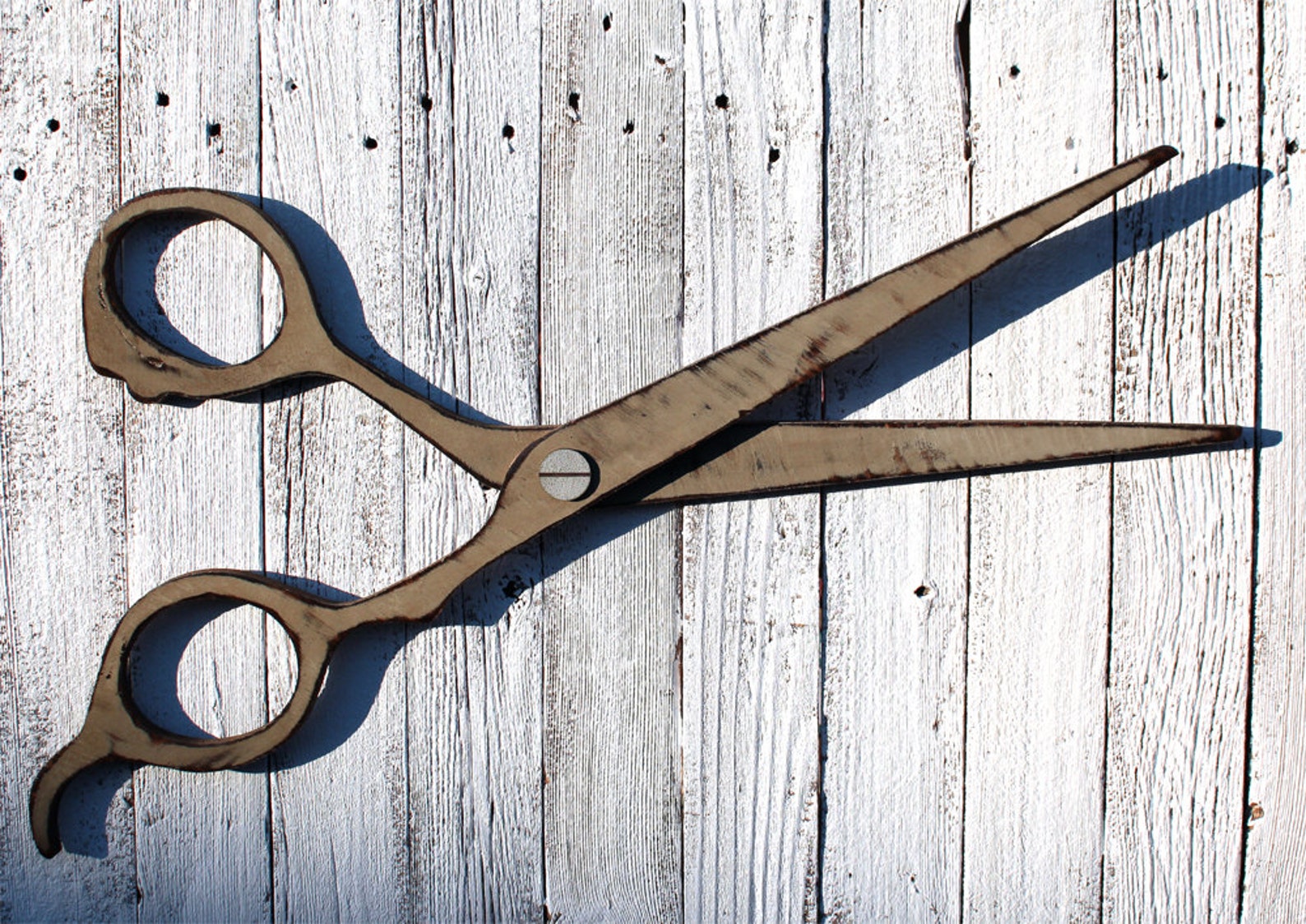 Barber Shop Decor Giant Wood Scissor Gift For Hairdresser Gift Etsy