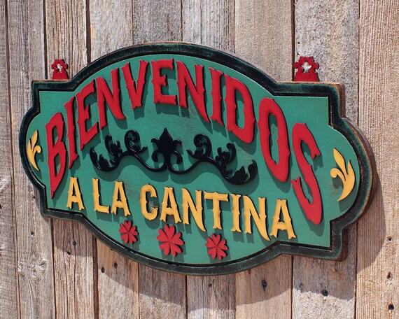 Bienvenidos Spanish Welcome Bienvenidos Sign Kitchen Decor -  Norway