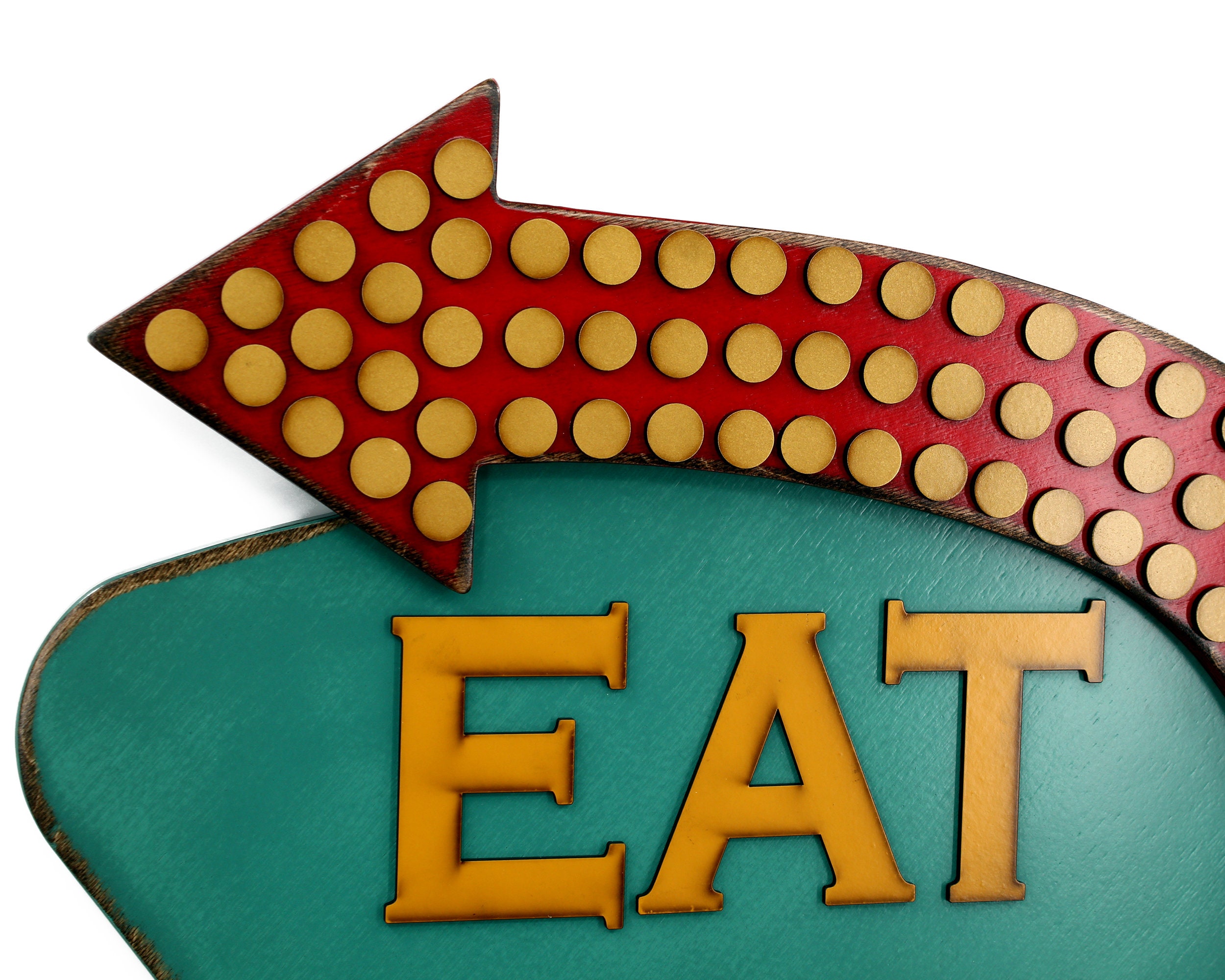 Eat Here Sign Eat Sign Homemade Food Vintage Look Vintage Sign Etsy