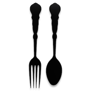 Large Fork And Spoon  Large Spoon And Fork Fork And Spoon Decor Fork And Spoon Art Fork Wall Decor Kitchen Decor Kitchen Wall Decor Rustic