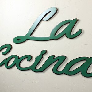 La Cocina Word Cocina Sign La Cocina Wood Kitchen Sign Kitchen | Etsy