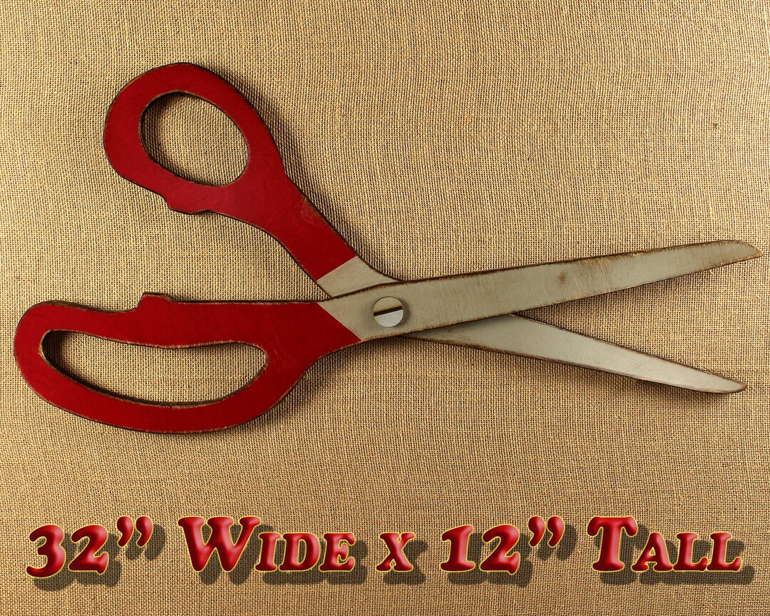 Dressmaker Scissors Giant Wood Scissors Jumbo Sewing Scissor Etsy