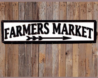 Farmers Market Sign Farmhouse Chic Sign Farmhouse Kitchen Farmhouse Sign Farmhouse Sign Farmhouse Style Kitchen Wooden Sign READY TO SHIP