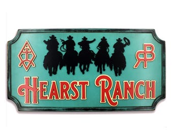 Personalized Cattle Brands Sign: Rustic Western Ranch Decor
