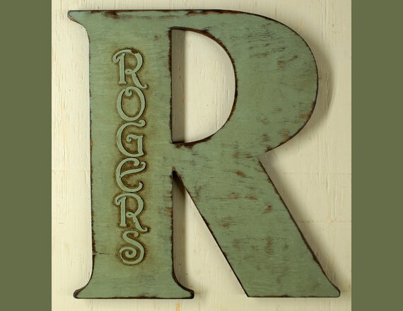 18 Extra Large Letter Wall Decor Wooden Letter Big Etsy