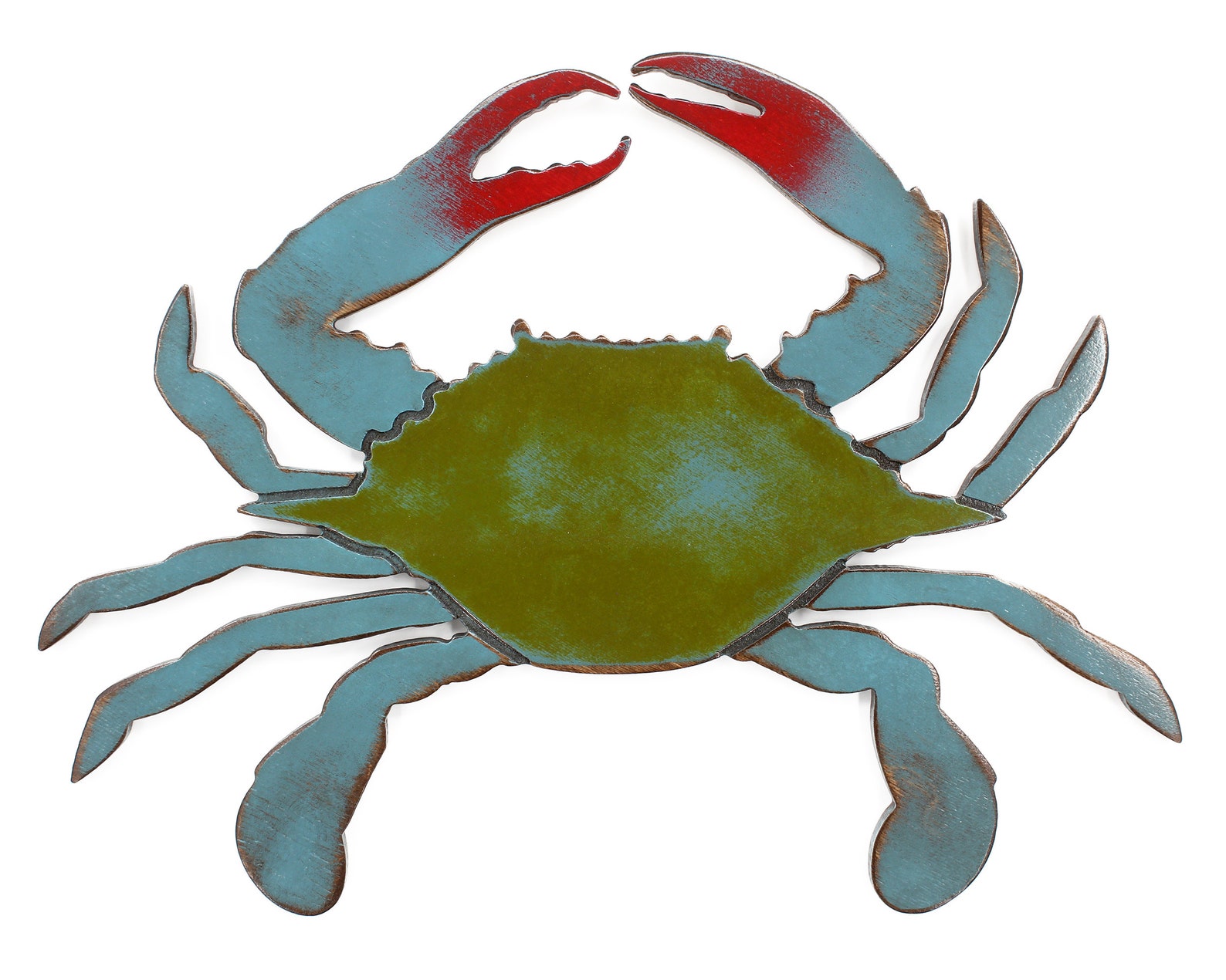 Coastal Decor Crab Wall Decor Wood Crab Decor Crab Wall Art Etsy