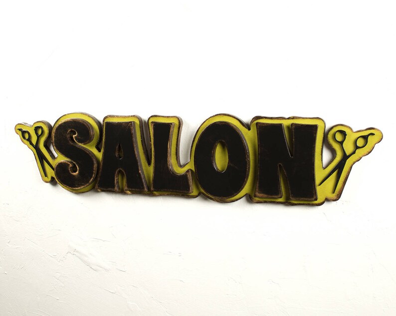 Salon Sign Salon Decor Beauty Salon Decor Hair Salon Decor Beauty Shop Decor Beauty Shop Sign Hair Dresser Barber Shop Beauty Shop Scissors image 5