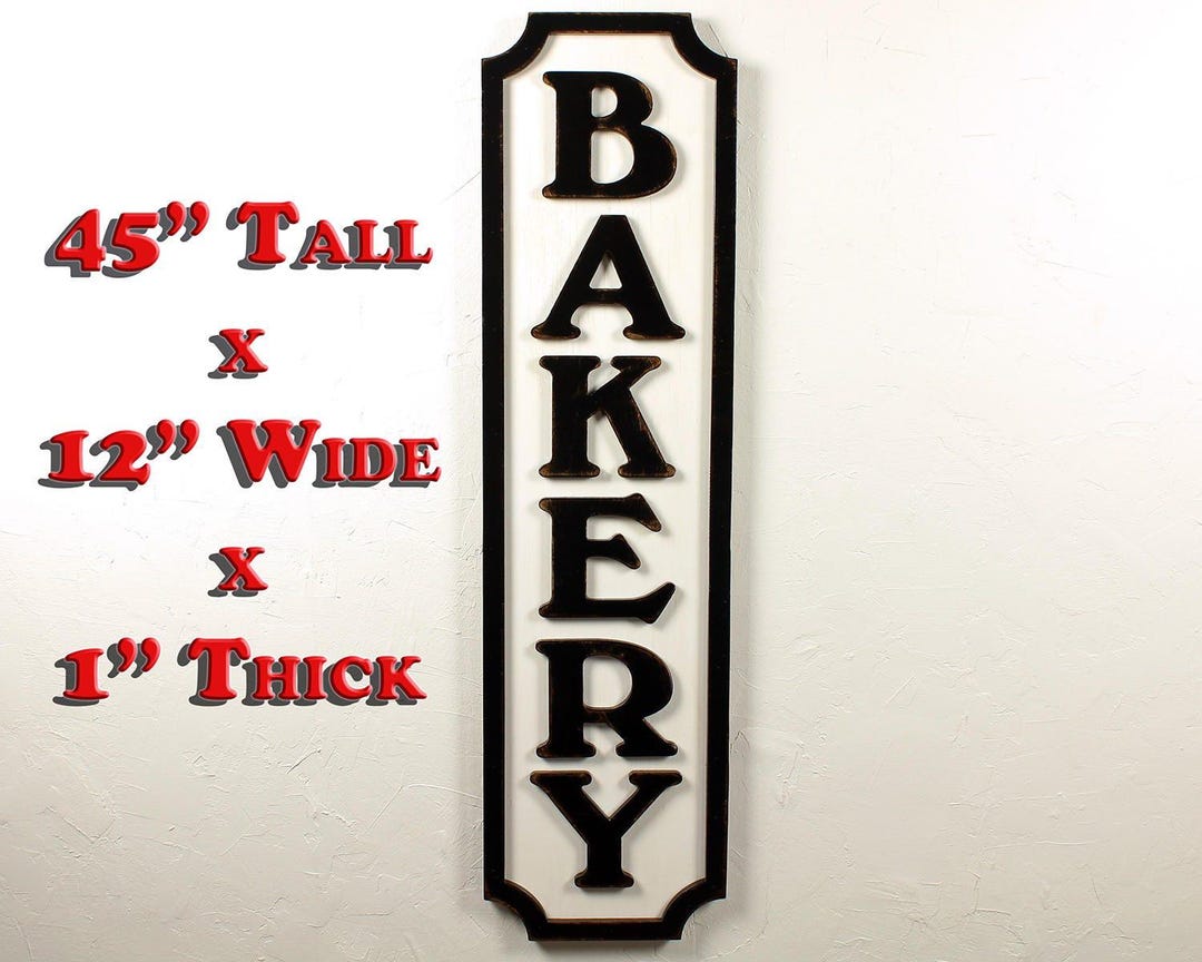 Wood Bakery Sign Bakery Rustic Sign Wooden Bakery Sign Modern Farmhouse ...