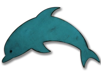 Dolphin Wood Sign: Nautical Boys Room Decor (18x29")