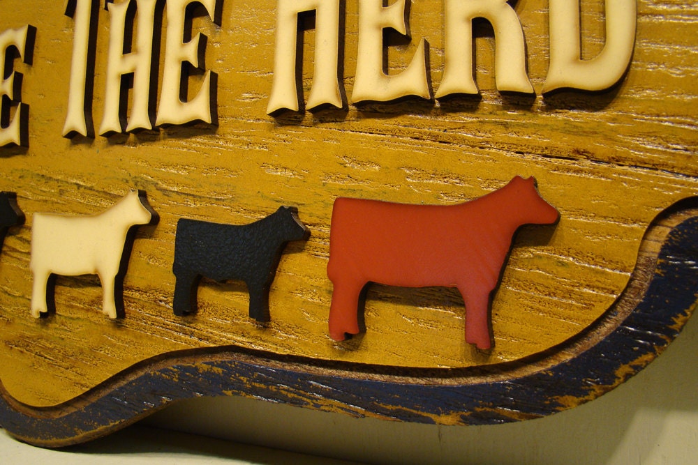 Home is Where the Herd Is Rustic Sign Farm Sign Livestock - Etsy