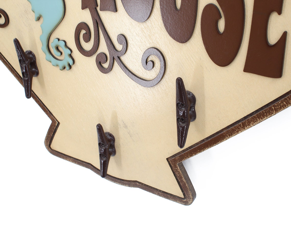 Beach Towel Rack Beach Bathroom Decor Beach Wall Art Ocean Etsy