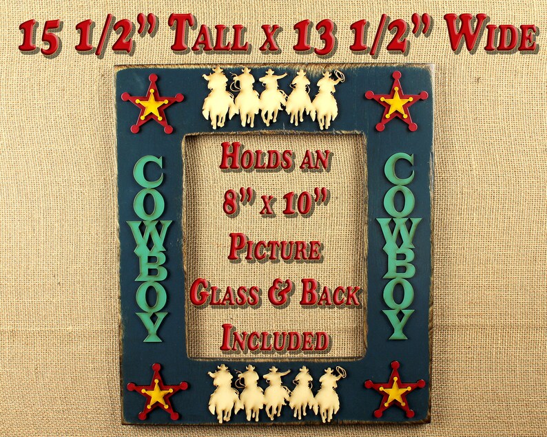 Rustic Frame Set Picture Baby Country Western Image 0
