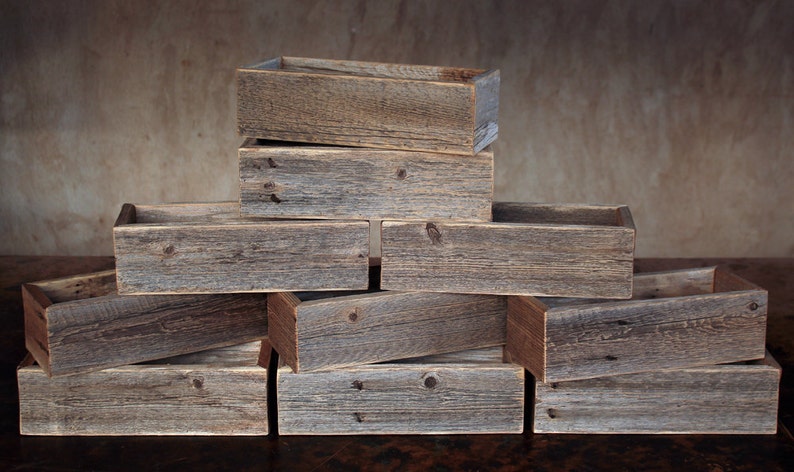 Wedding Decor Country Wedding Rustic Wood Box Mason Jar Box | Etsy