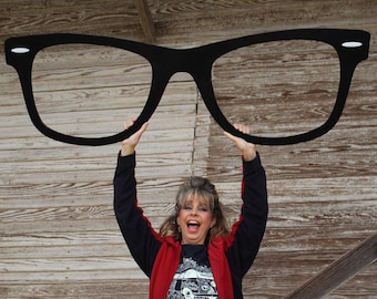 Giant Wayfarer Eyeglasses: Optometrist Office Wall Decor (58" wide)