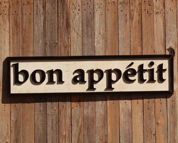 Bon Appetit Kitchen Remodeling Kitchen Wooden Sign Farmhouse Etsy