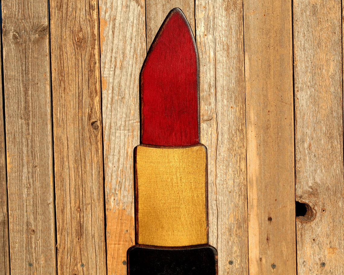 Large Lipstick Salon Decor Beauty Salon Decor Hairdresser Gift Etsy