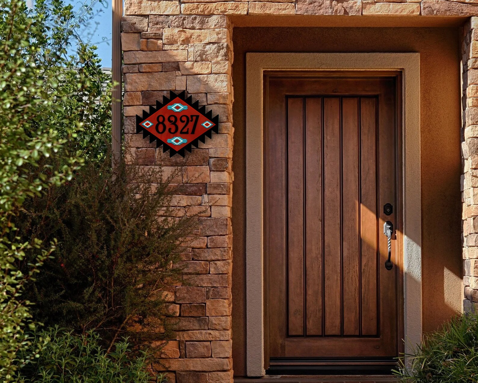 Southwest House Sign Southwestern Home Address Sign Etsy