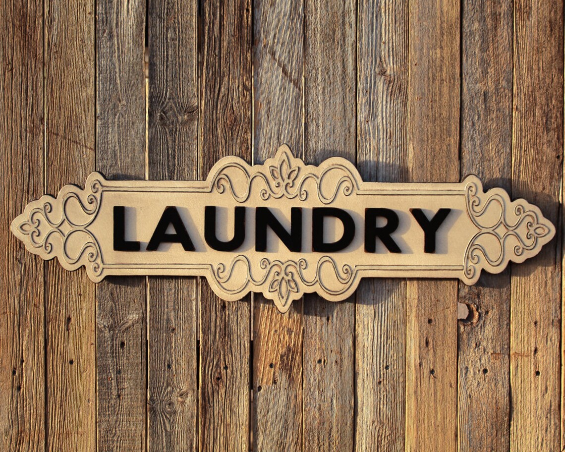 Laundry Sign Wood Laundry Room Sign Laundry Signs Laundry Sign Etsy
