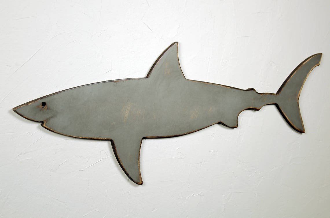 Shark Wood Sign Wood Shark Shark Decor Shark Wall Decor Shark | Etsy