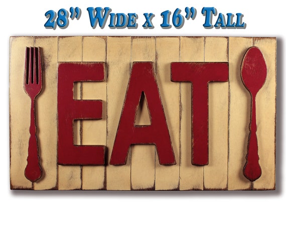 Eat Sign Kitchen Decor Farmhouse Decor Farmhouse Sign Rustic Etsy