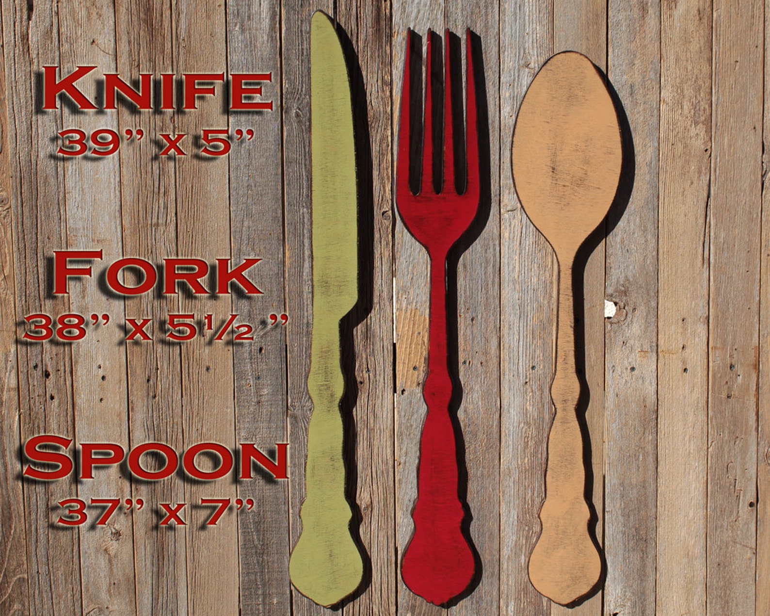 Fork Wall Decor Fork and Spoon Decor Farmhouse Home Decor Etsy
