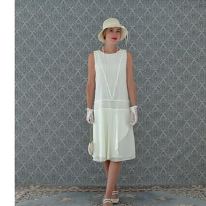 Cream gatsby dress on sale