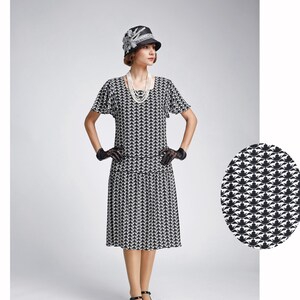 Black and white gatsby dress shop