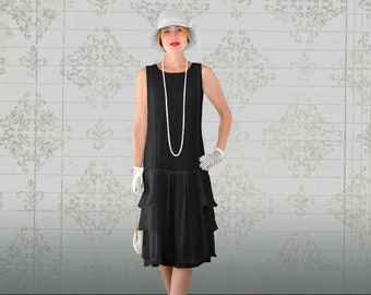 Drop waist 1920's style dress deals