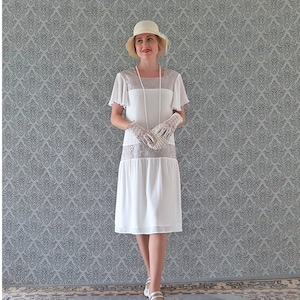20s white dress cheap