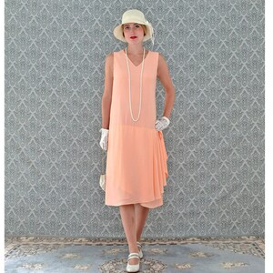 Peach flapper dress discount