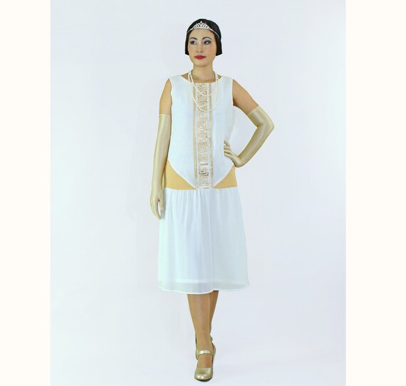 great gatsby white dress