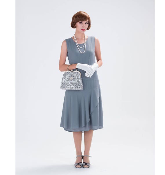 grey tea dress
