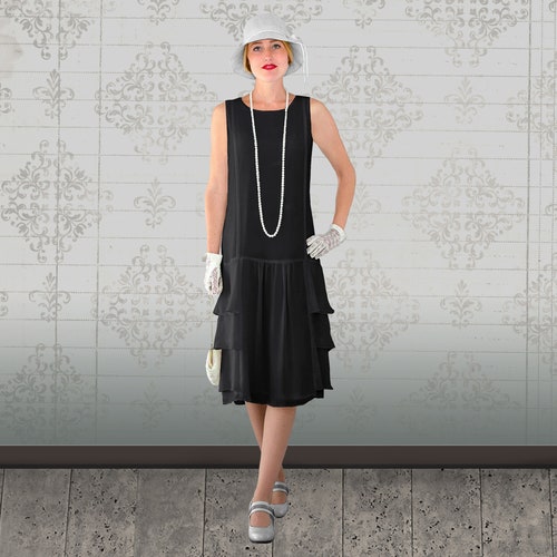 20 s drop waist dress