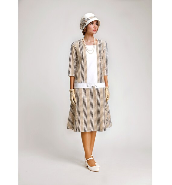 drop waist 20s dress