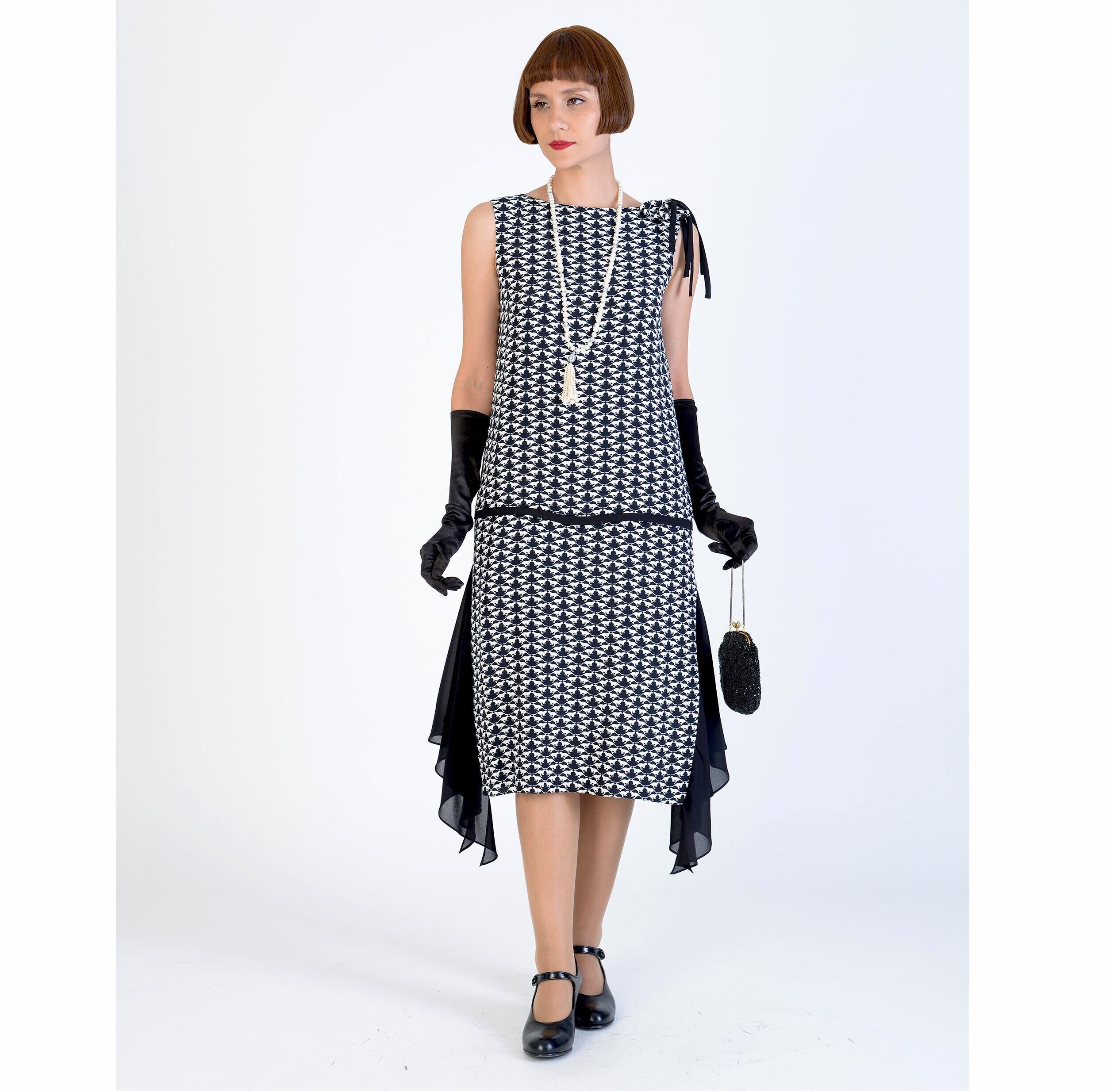 Flapper dress white 2025