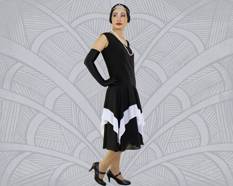 white roaring 20s dress