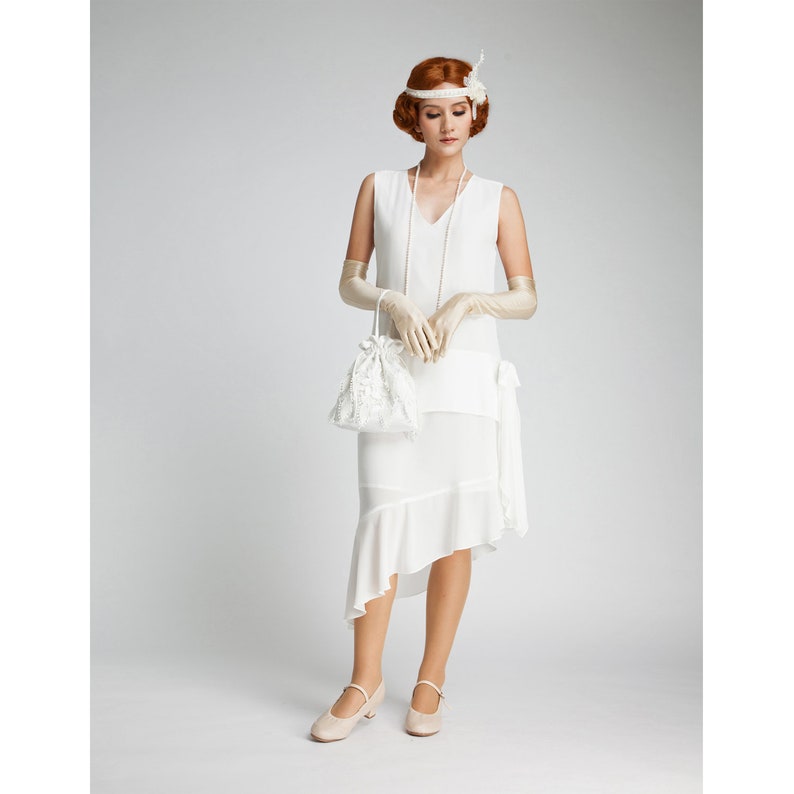 White Cocktail Dresses 1920s