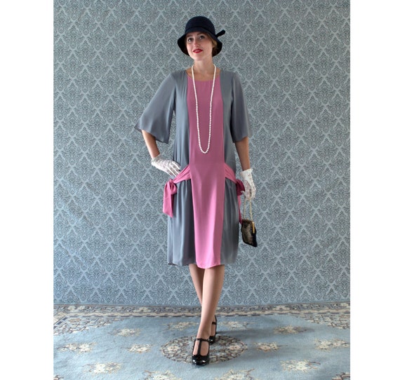 pink great gatsby dress